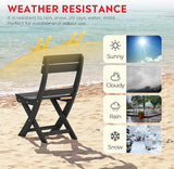 Costaelm Outdoor Patio Modern Folding Dining Chair - Photo 6