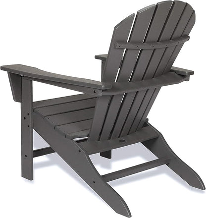 POLYWOOD South Beach 5-Piece Adirondack Chair Set with Side Table & Ottomans