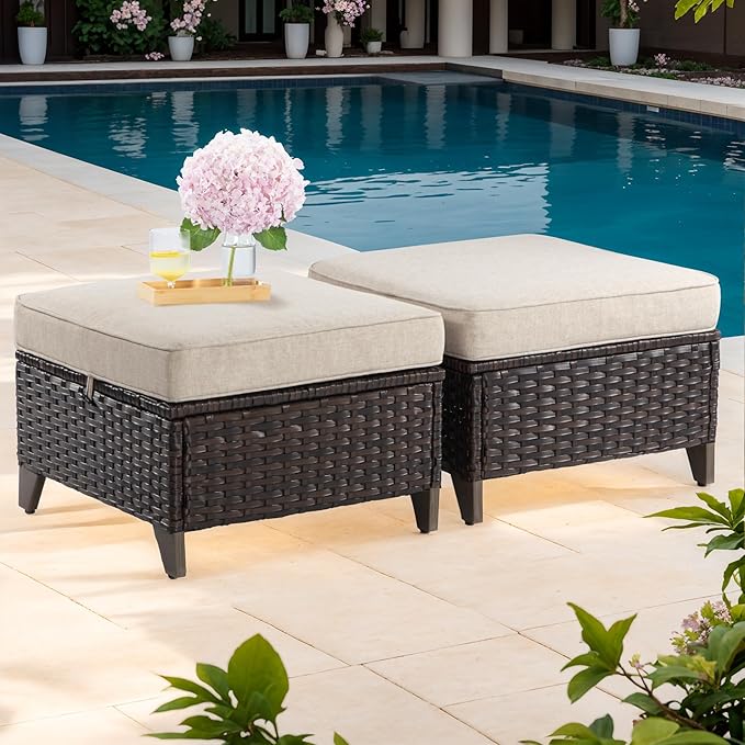 Joyside Patio Ottoman Set of 2 - Photo 1