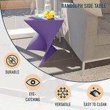 LeisureMod Modern Purple Accent Side Table - Stylish Side Vanity Table for Bedroom & Living Room - Photo 4