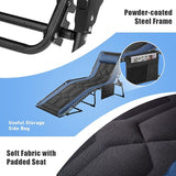 Flamaker Folding Chaise Lounge Outdoor Portable Lounge Chairs 4-Position Adjustable Camping Lounge Chair with Pillow & - Photo 4