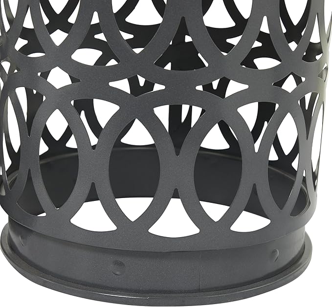 Deco 79 Metal Side End Accent Table Indoor Outdoor Nesting End Table with Carved Trellis Design, Set of 3 Side Table 23" - Photo 5