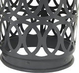 Deco 79 Metal Side End Accent Table Indoor Outdoor Nesting End Table with Carved Trellis Design, Set of 3 Side Table 23" - Photo 5
