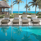 Outdoor Wicker Reclining Lounge Chair, 79" Rattan Patio Chaise Lounges for Poolside, Garden, Backyard, Set of 2 - Photo 7