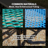 COATEDOUTDOORFURNITURE Heavy-Duty Portable Outdoor Picnic Table - Photo 5