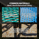 COATEDOUTDOORFURNITURE Heavy-Duty Portable Outdoor Picnic Table - Photo 5