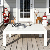All-Weather Aluminum Outdoor Coffee Table, Modern Coffee Table for Outside - Photo 4