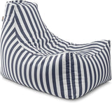 Jaxx Juniper Outdoor Bean Bag Patio Chair & Poolside Lounge, Navy Striped - Photo 6
