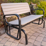 Lifetime 60361 Outdoor Swing Glider Bench, Storm Dust - Photo 9