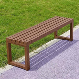 Outdoor Metal Backless Bench, Garden Bench 880lbs Capacity - Photo 1