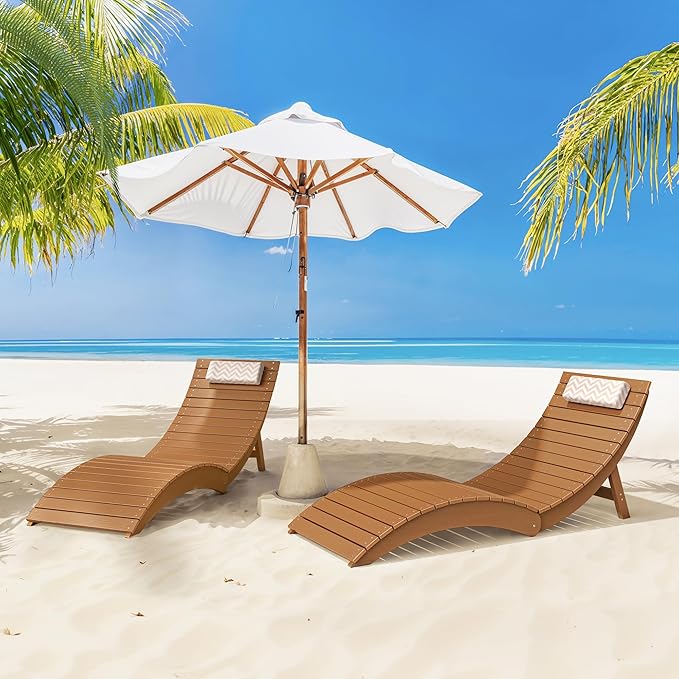 Folding Pool Lounge Chairs Set of 4 - Photo 7
