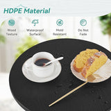 HDPS Outdoor Side Table, Small Round Side Table Weather-Resistant, Outdoor Side Tables for Patio, Porch, Deck - Photo 7