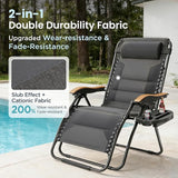 PHI VILLA XXL Oversized Padded Zero Gravity Chair, Foldable Patio Recliner - Photo 7