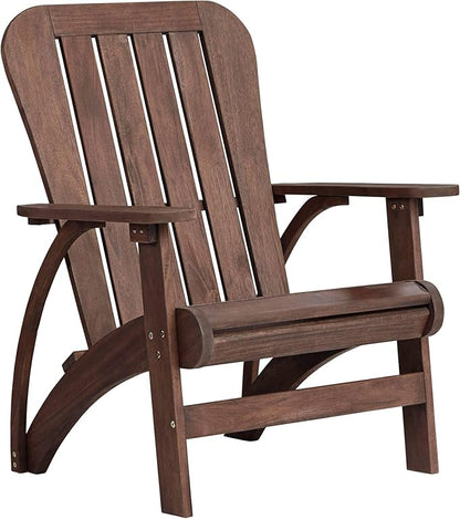 Teal Island Designs Dylan Dark Wood Outdoor Adirondack Chair