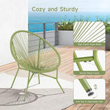 2 Piece Outdoor Acapulco Chair Set, Outdoor Patio Furniture Set, All-Weather Patio Bistro Set - Photo 5