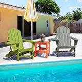 FOOWIN Folding Adirondack Chair Set of 2, HDPE Adirondack Chairs with Cup Holder - Photo 7