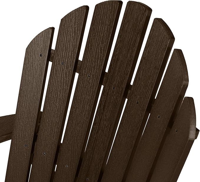 highwood Hamilton Made in the USA Folding and Reclining Adirondack Chair, Adult Size, Weathered Acorn