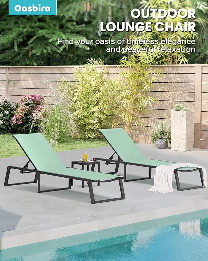 Aluminum Chaise Lounge Chair Outdoor - Photo 6