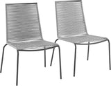 Crosley Furniture Fenton 2-Piece Stackable Outdoor Chair Set, Wicker Patio Chairs for Dining, Conversation - Photo 2