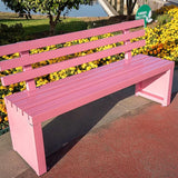Outdoor Benches Outdoor Metal Garden Bench Patio Bench for Outside Park Picnic Yard Front Porch Backyard Weatherproof - Photo 1