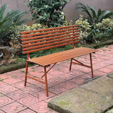 Metal Garden Bench, Patio Bench, Outdoor Benches, Porch Bench, Front Porch Bench, Outdoor Garden Bench - Photo 1