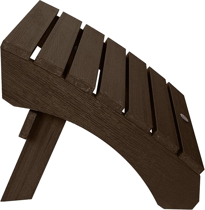 highwood AD-OTL1-ACE Adirondack Folding Ottoman, Weathered Acorn