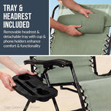 Best Choice Products Set of 2 Extra Wide Adjustable Steel Mesh Zero Gravity Lounge Chair Recliners w/Pillows and Cup - Photo 8