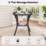 Belord Outdoor Furniture Set Patio Wicker Chairs, 3 Peices Porch Rattan Furniture with Side Table - Photo 8