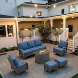 Belord Patio Furniture Set with Fire Pit Table - 50000 BTU Propane Fire Pit - Photo 2