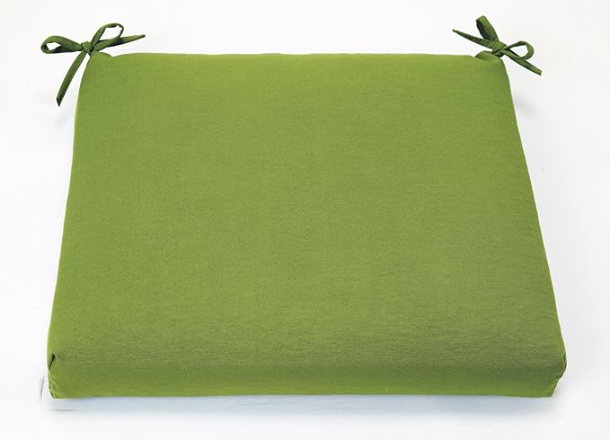 BrylaneHome Chair Cushion with Ties - 18.75" L x 18" W - Patio & Outdoor - Water, Stain & Fade Resistant - Willow - Photo 1