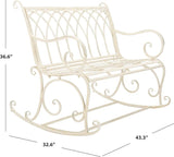 Safavieh PAT5021A Outdoor Collection Ressi Pearl White Rock Bench - Photo 3