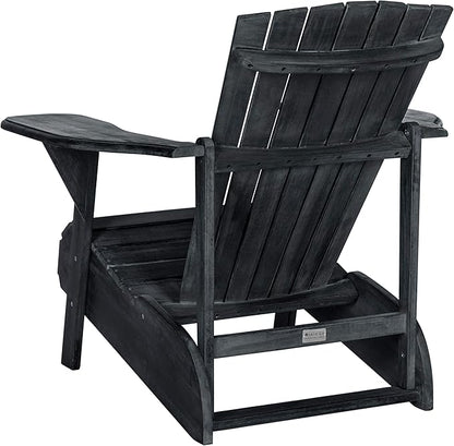 Safavieh PAT6700K Outdoor Collection Mopani Dark Slate Grey Side Chair
