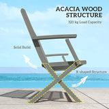 Folding Outdoor Patio Lounge Chairs Loveseat Seating Outdoor, Outdoor Garden Bench, Patio Porch Chair Furniture - Photo 5