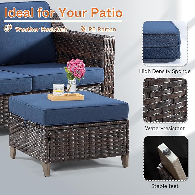 Joyside Patio Ottoman Set of 2 - Photo 3