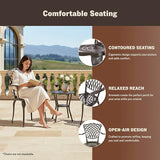 Kinger Home Arden 2-Piece Outdoor Patio Dining Chairs Set of 2, Cast Aluminum Patio Chair Set - Photo 5