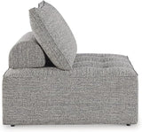 Signature Design by Ashley Bree Zee Straight Modern 3-Piece Outdoor Modular Seating with Tufted Cushion, Gray - Photo 5