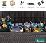 YITAHOME 100 Gallon Large Resin Deck Box Outdoor Storage Boxes for Patio Furniture, Outdoor Cushions - Photo 5