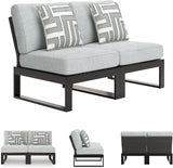 Signature Design by Ashley Beachloft Straight Coastal 2-Piece Outdoor Sectional with Removable Cushion - Photo 6