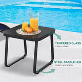 YITAHOME Outdoor Chaise Lounge Chair Set of 3, Pool Lounge Chairs with Side Table & 5-Position Adjustable Backrest - Photo 3