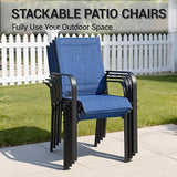 Patio Chairs Set of 4, Outdoor Dining Chairs Set of 4 - Photo 4