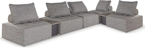 Signature Design by Ashley Bree Zee Right-Arm Facing Modern 7-Piece Outdoor Modular Seating with Tufted Cushion and 2 - Photo 1