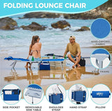 #WEJOY 2 PCS Lounge with Side Table for Outdoor 5-Position Adjustable Recliner Chair for Beach Sunbathing Patio Pool - Photo 6