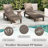 HAPPYGRILL Outdoor Chaise Lounge Chair Rattan Recliner Lounger with Removable Cushion & 3-Level Adjustable Backrest - Photo 9