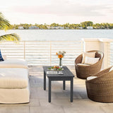 LUE BONA Outdoor Coffee Table Rectangle, 42.5" HDPS Patio Coffee Tables for Outside - Photo 2