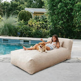 Outdoor Bean Bed Chair Sun Lounger, Outdoor Couch Sofa for Patio & Pool, Foam Filling Day Bed Furniture - Photo 7