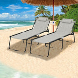 GYMAX Lounge Chair for Outside - Photo 9