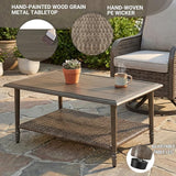 5 Piece Wicker Patio Furniture Set - Photo 6