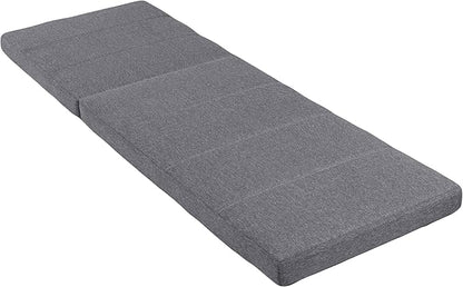 Merax Outdoor Chaise Lounge Cushion Only - Water-Resistant Patio Lounge Chair Cushion with Removable Cover, Grey