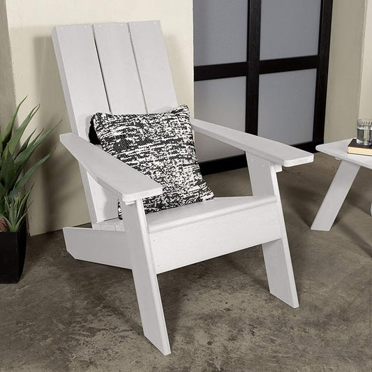 highwood Italica Modern Adirondack Chair, White