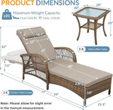 3 Piece Patio Chaise Lounge Set - Photo 2